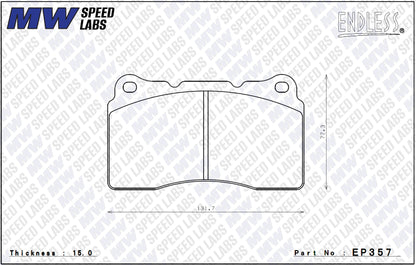 Endless [ME-20] Brake Pad for Honda Civic Type-R [FL5]