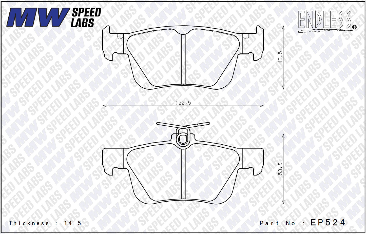 Endless [ME-20] Brake Pad for Honda Civic Type-R [FL5]