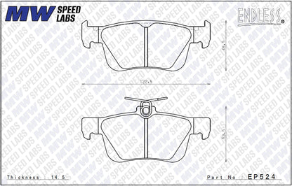 Endless [ME-20] Brake Pad for Honda Civic Type-R [FL5]